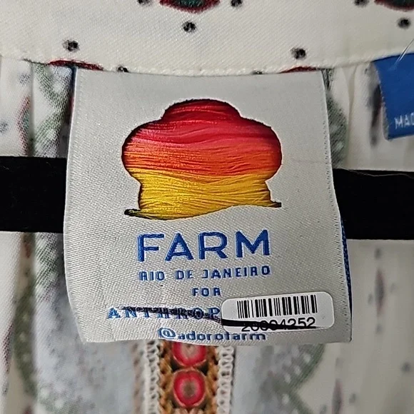 FARM Rio Anthropologie Diana Peasant Pullover Top XL - Picture 5 of 14